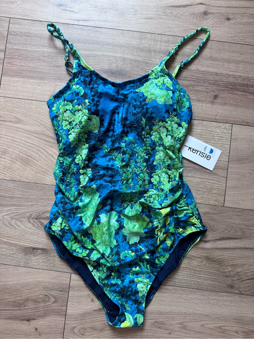 Kensie Tropical One Piece Swimsuit NWT